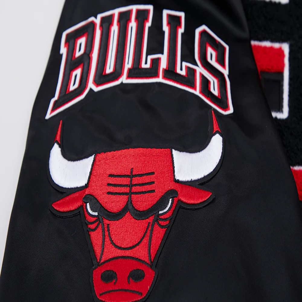 Chicago Bulls Mashup Varsity Black Jacket 7