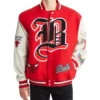 Chicago Bulls Old English Lettermen Blend Varsity Red Jacket