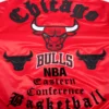 Chicago Bulls Old English Red Varsity Jacket 7