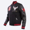 Chicago Bulls Pro Prep Black Wool Jacket
