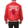 Chicago Bulls Real Leather Red Jacket 1