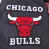 Chicago Bulls Retro Classic Black Wool and Leather Varsity Jacket 7