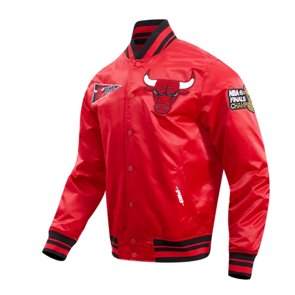 Chicago Bulls Retro Classic Red Varsity Jacket 1