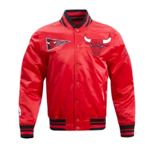 Chicago Bulls Retro Classic Red Varsity Jacket