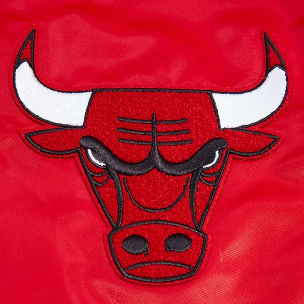 Chicago Bulls Retro Classic Red Varsity Jacket 5