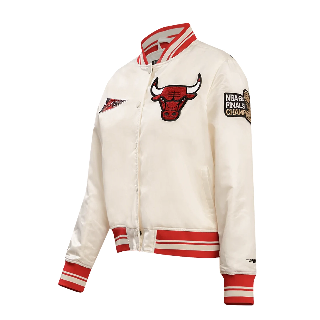 Chicago Bulls Retro Classic Varsity Cream Jacket 1