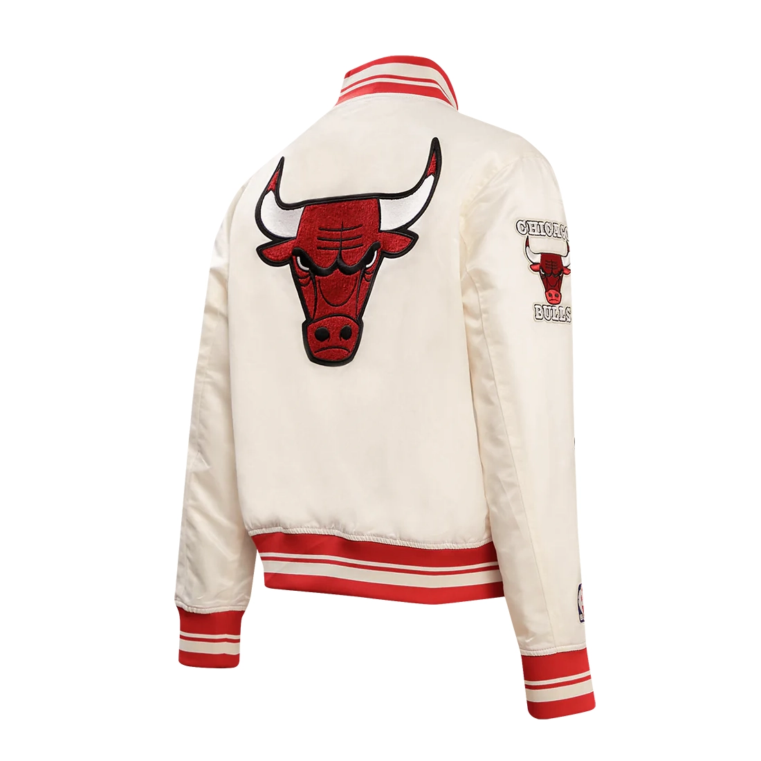 Chicago Bulls Retro Classic Varsity Cream Jacket 2