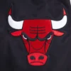 Chicago Bulls Script Tail Varsity Black Jacket 4