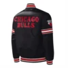 Chicago Bulls Slider Black Varsity Jacket 1