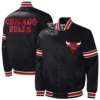 Chicago Bulls Slider Black Varsity Jacket 3