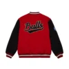 Chicago Bulls Team Legacy Satin Varsity Red Jacket 1