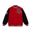 Chicago Bulls Team Legacy Satin Varsity Red Jacket