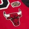 Chicago Bulls Team Legacy Satin Varsity Red Jacket 3