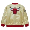 Chicago Bulls Team OG 2.0 Satin Golden Varsity Jacket 1