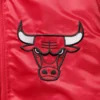 Chicago Bulls The Captain II Red Satin Varsity Jacket 2