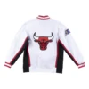 Chicago Bulls Warm Up White Jacket 1