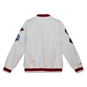 Chicago Bulls White City Collection Varsity Jacket 1