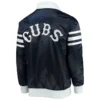 Chicago Cubs Captain III Satin Varsity Navy Jacket 1