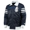 Chicago Cubs Captain III Satin Varsity Navy Jacket