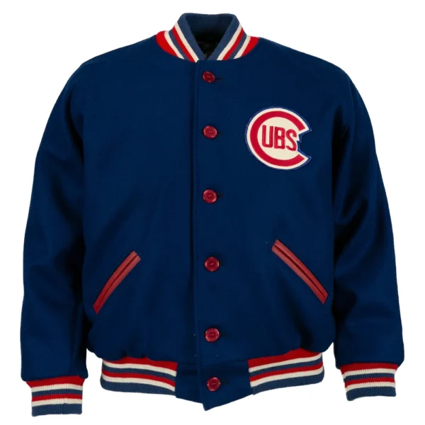 Chicago Cubs Ebbets 1954 Authentic Wool Varsity Jacket