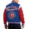 Chicago Cubs Franchise BlueRed Wool Varsity Jacket