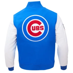 Chicago Cubs Hometown Wool & Leather Varsity Jacket 1