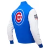 Chicago Cubs Hometown Wool & Leather Varsity Jacket 3
