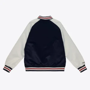 Chicago Cubs Primetime Lightweight Satin Varsity Jacket 1