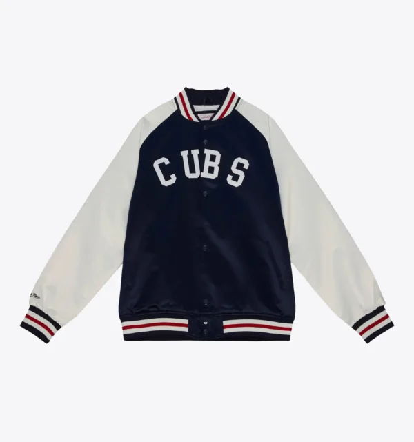Chicago Cubs Primetime Lightweight Satin Varsity Jacket