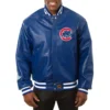 Chicago Cubs Real Full Leather Varsity Jacket – Blue