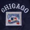 Chicago Cubs Retro Classic Women’s Full-Snap Satin Varsity Navy Jacket 5