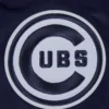Chicago Cubs Retro Classic Women’s Full-Snap Satin Varsity Navy Jacket 6
