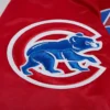 Chicago Cubs Script Tail Satin Jacket – Red 4
