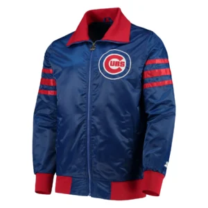 Chicago Cubs The Captain II Satin Varsity Blue Jacket