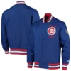 Chicago Cubs The Jet III Full-Snap Satin Varsity Jacket 2