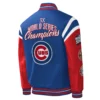 Chicago Cubs Title Holder Full-Snap Varsity BlueRed Jacket 1