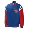 Chicago Cubs Title Holder Full-Snap Varsity BlueRed Jacket