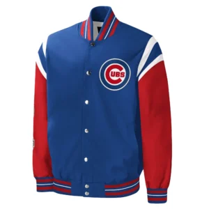 Chicago Cubs Title Holder Full-Snap Varsity BlueRed Jacket