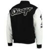 Chicago White Sox Classic Logo BlackWhite Varsity Jacket 1