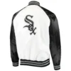 Chicago White Sox Clean-Up Hitter Full-Snap Satin Varsity Jacket 1