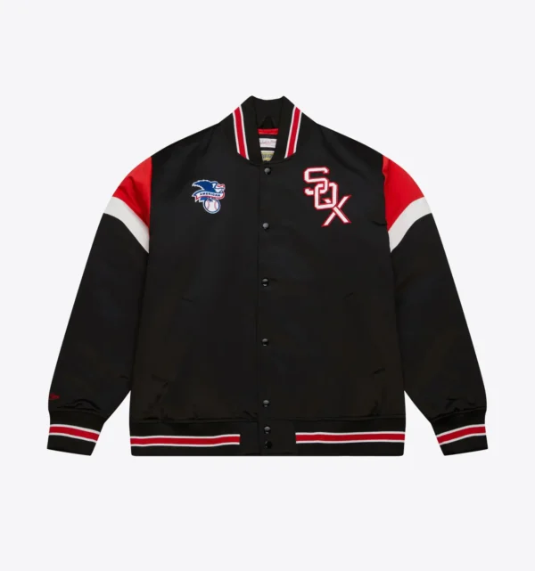 Chicago White Sox Cooperstown Heavyweight Full-Snap Satin Varsity Jacket