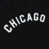 Chicago White Sox Heavyweight Full-Snap Black Satin Varsity Jacket 2