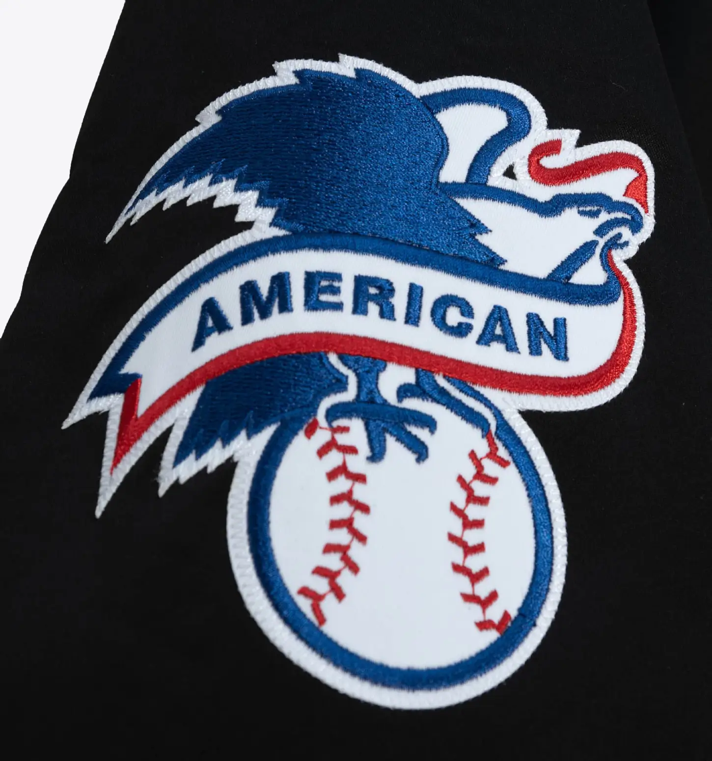 Chicago White Sox Heavyweight Full-Snap Black Satin Varsity Jacket 3