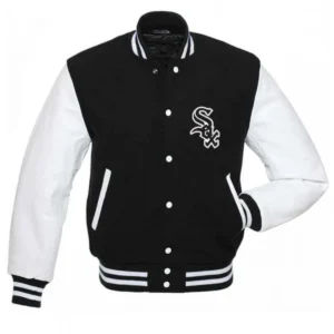 Chicago White Sox Letterman Wool & Leather Varsity Jacket – BlackWhite