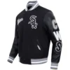 Chicago White Sox Script Tail Rib Wool & Leather Varsity Jacket 2