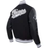 Chicago White Sox Script Tail Rib Wool & Leather Varsity Jacket 3