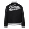 Chicago White Sox Script Tail Wool & Leather Varsity Jacket 1