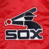 Chicago White Sox Slider Full-Snap Red Satin Varsity Jacket 2
