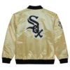 Chicago White Sox Team OG 2.0 Satin Full-Zip Varsity Gold Jacket 1