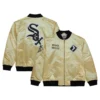 Chicago White Sox Team OG 2.0 Satin Full-Zip Varsity Gold Jacket 8